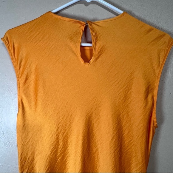 House Of Harlow 1960 Yellow Cut-out Ruched Maxi Dress Sleeveless Gown Sz Medium - Picture 6 of 11